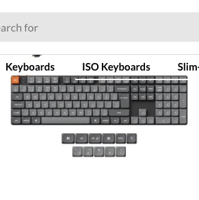 Colección de teclados Keychron ISO