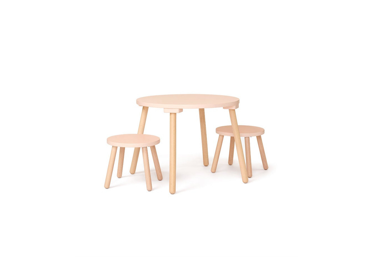 Stool and Table Set Apricot