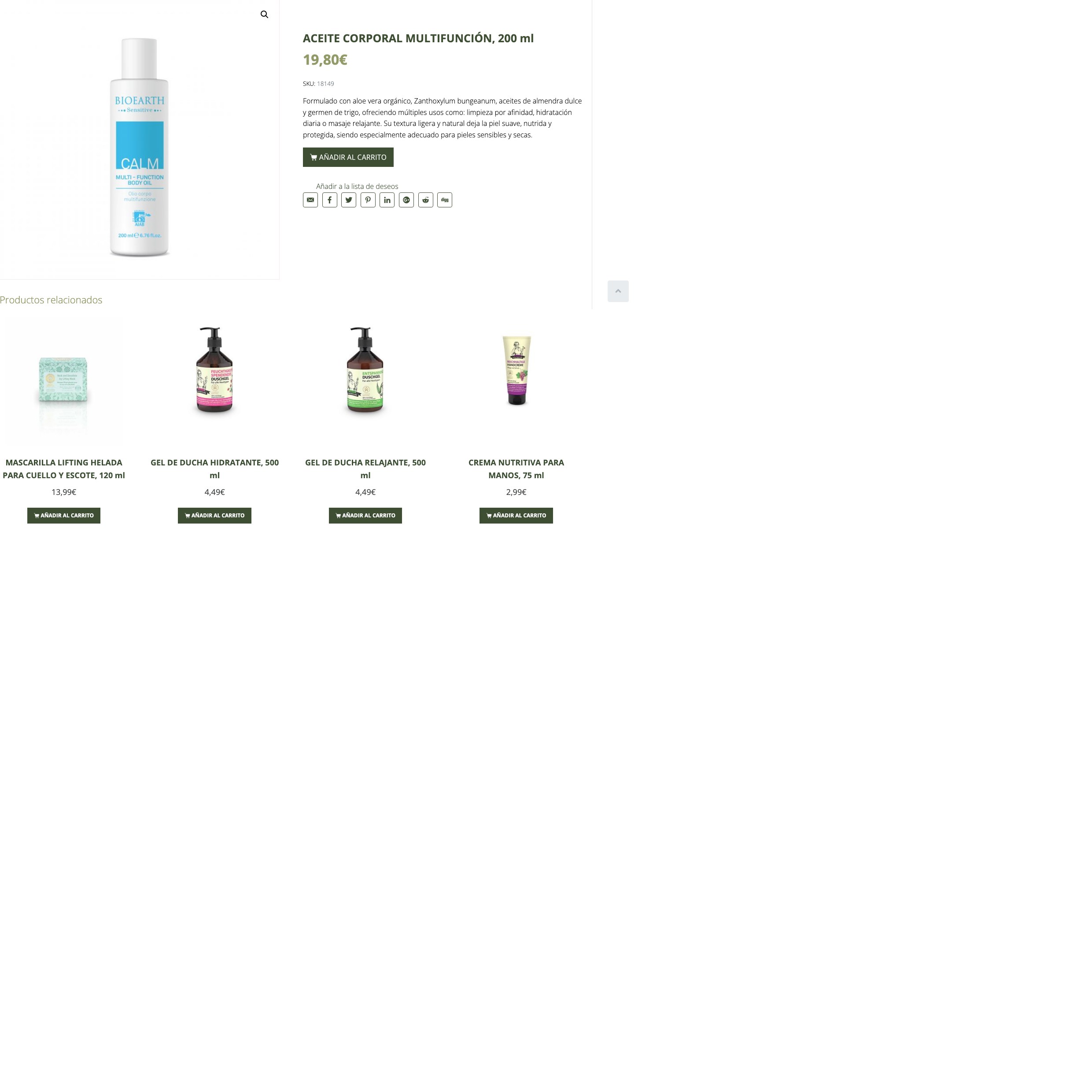 Aceite Corporal Multifuncion