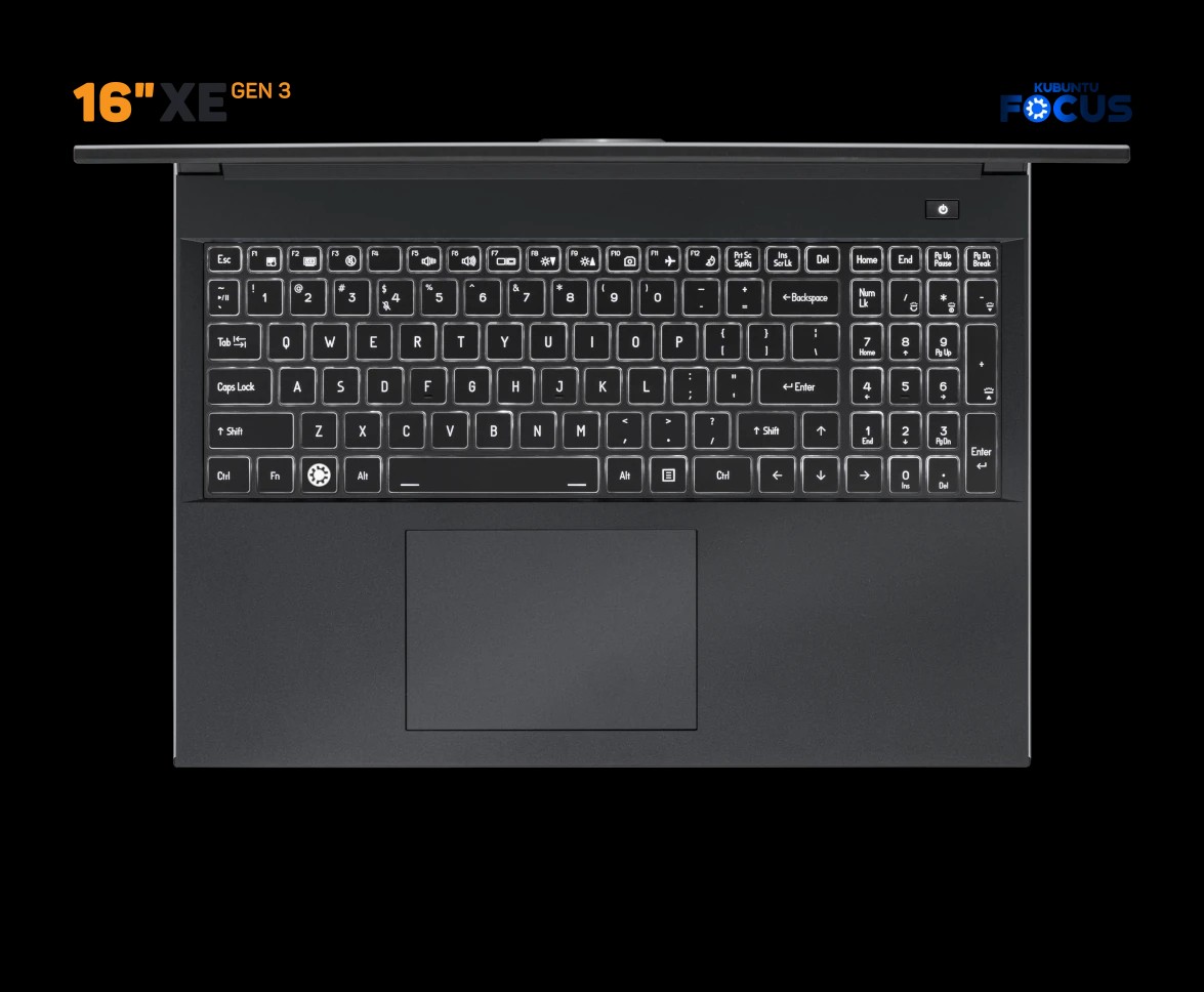 Kubuntu Focus 16 inch XE GEN 3