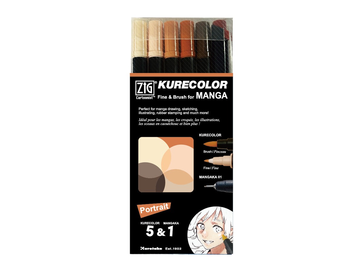 ZIG Clean Color F Real Brush 6-color set VPO