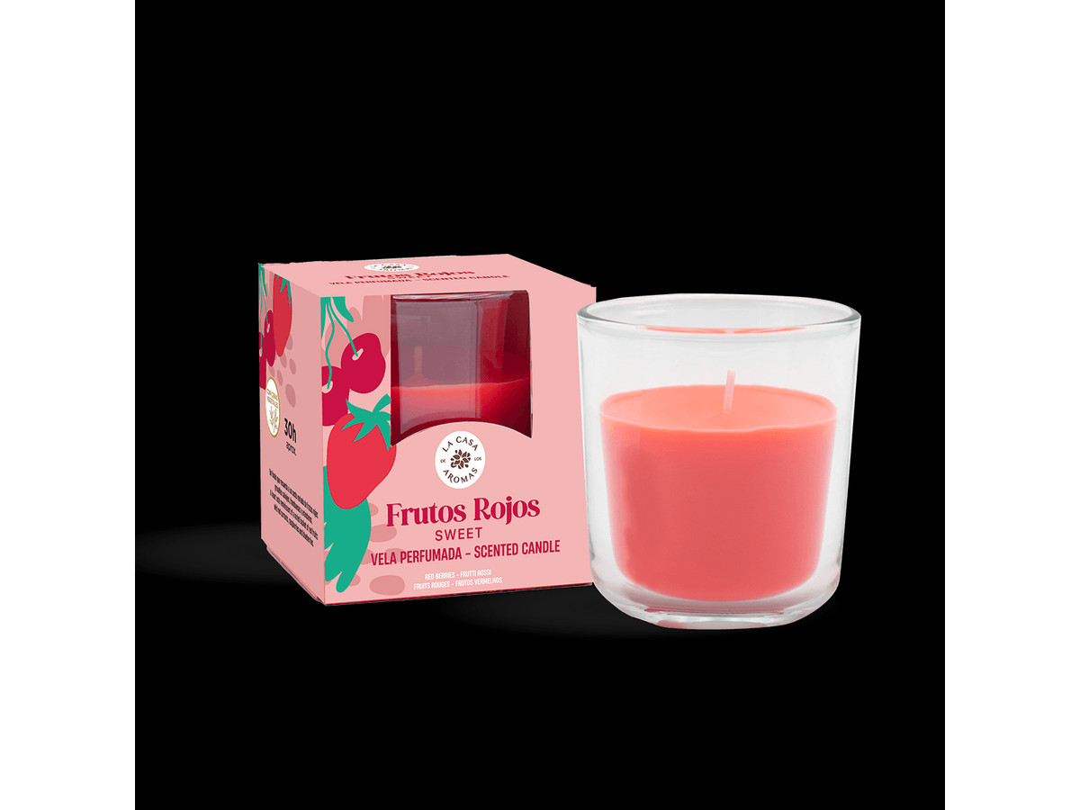 Vela Aromática Frutos Rojos 150g