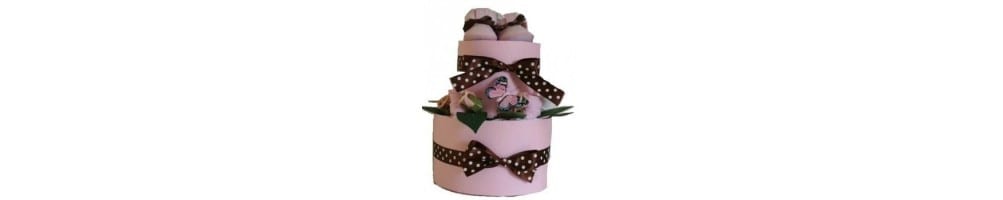 Tarta de pañales niña