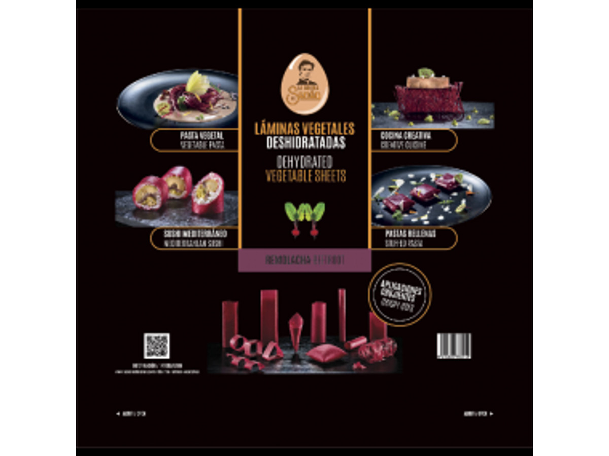 Láminas vegetales de remolacha