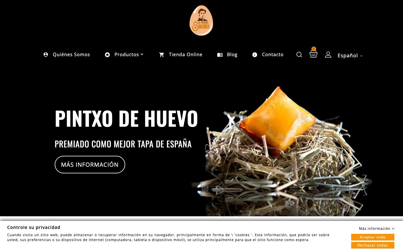 Captura limpia de la home oficial de La Cocina de Senén
