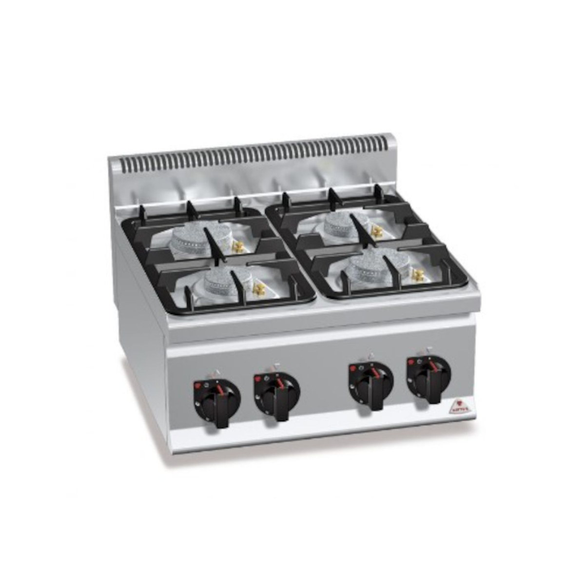 Berto's G6F4BPW Cocina 4 fuegos