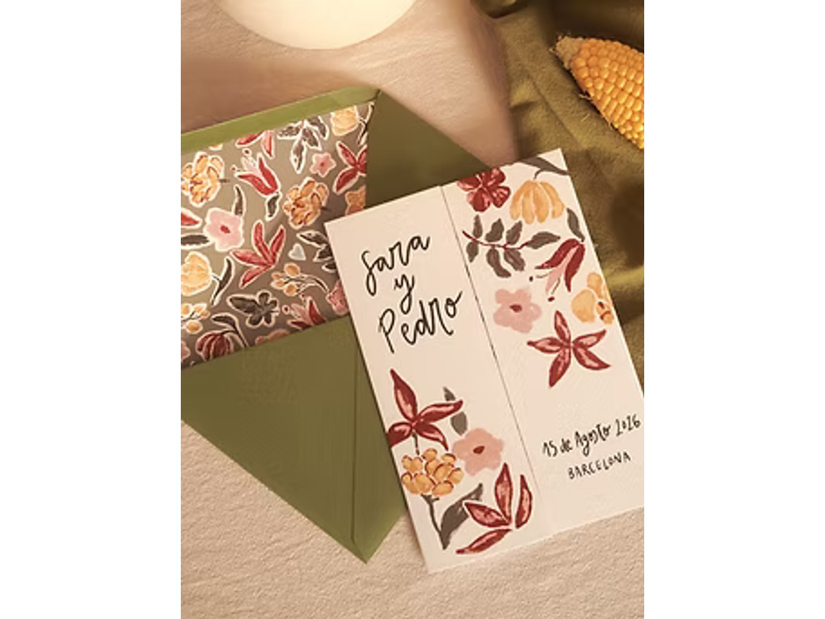 Invitación Mérida tríptico verde
