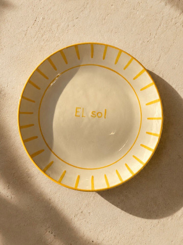 Plato Cerámica El Sol