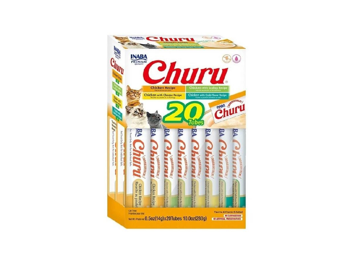Churu gato variedades pollo 20 stick x 14g