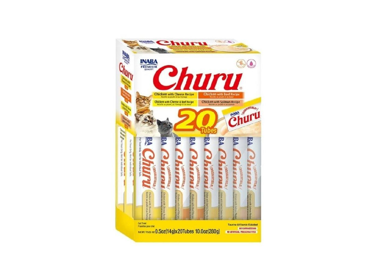 Churu gato variedades pollo con buey 20 stick x 14g