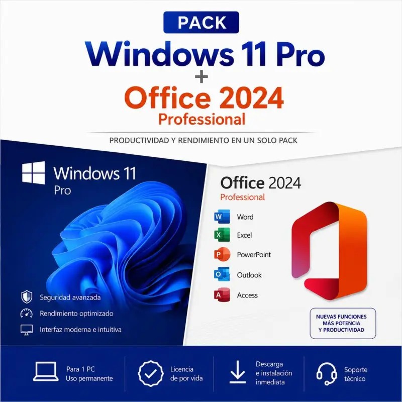 Windows 11 PRO + Office 2024 PRO PLUS