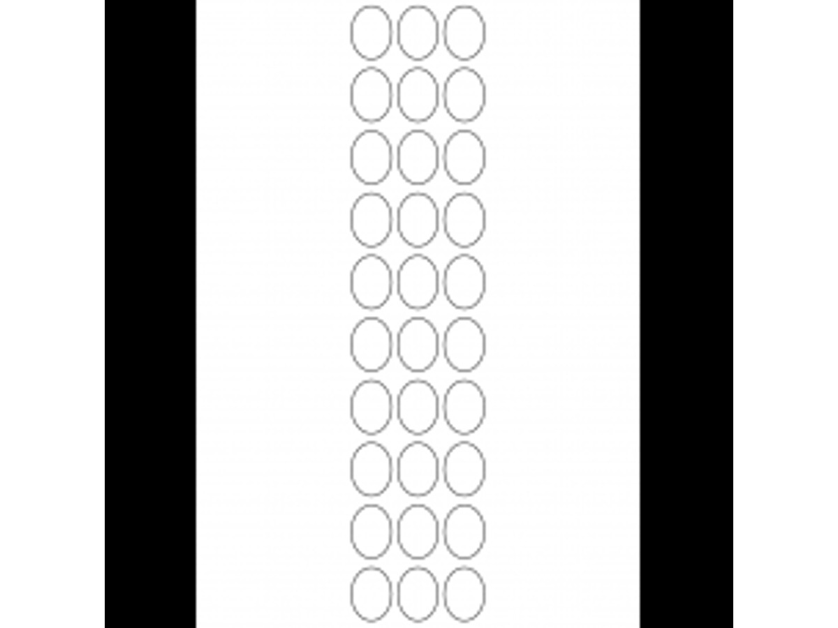 Oval A4 labels