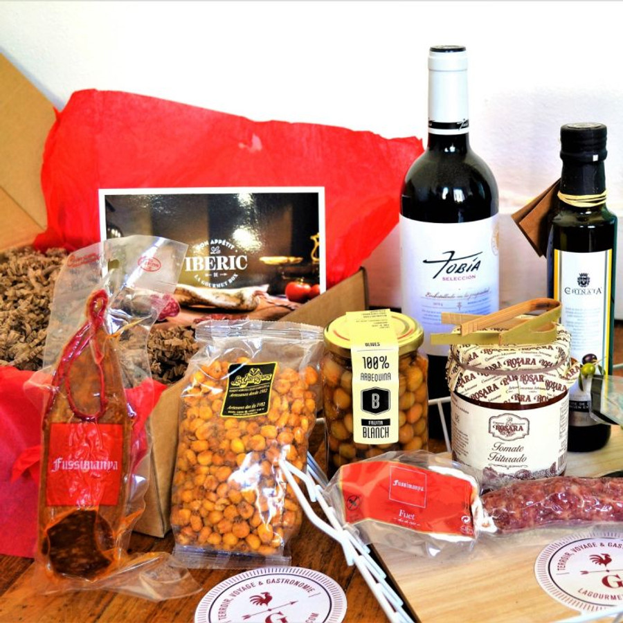 Caja gourmet con jamón ibérico