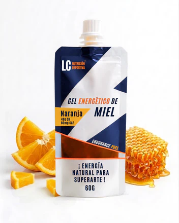 Gel energético de naranja