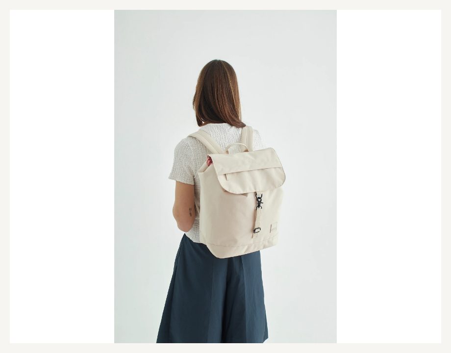backpack Roll Mini Ecru Dots