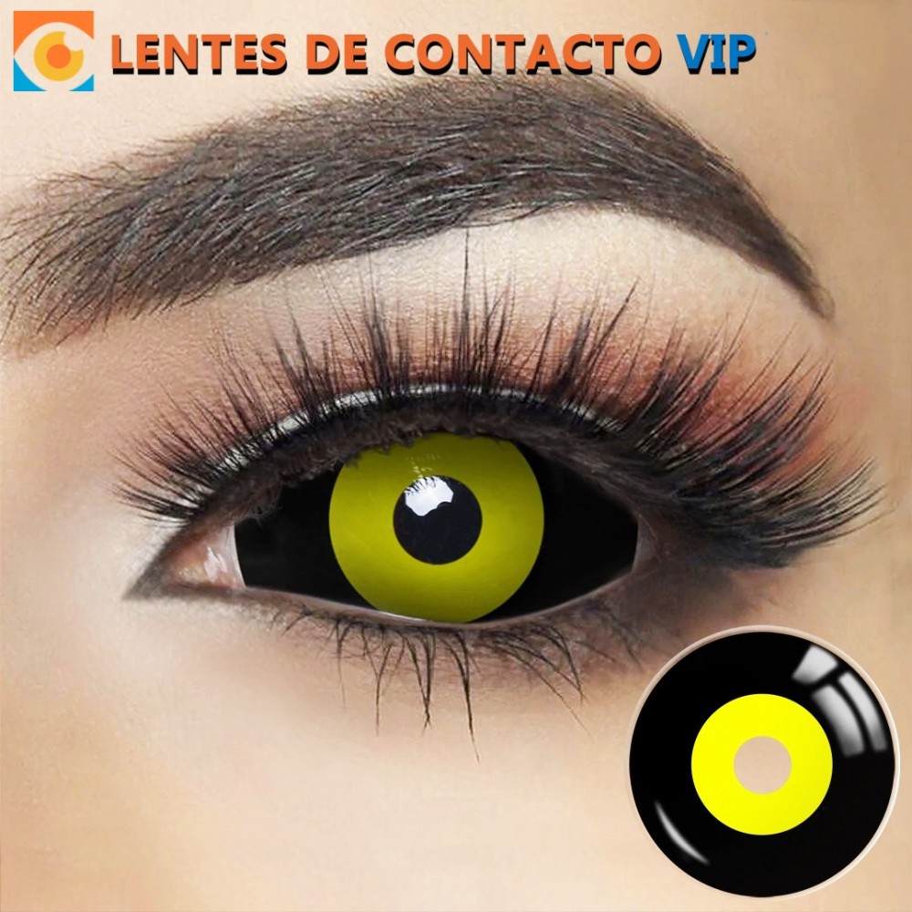 Lentillas Sclera 22 negras amarillas