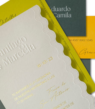Invitaciones de boda modernas