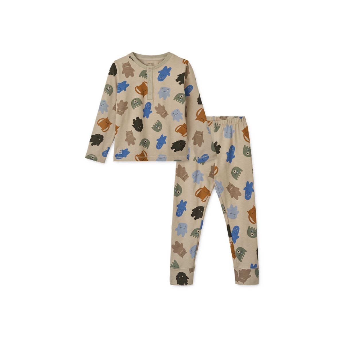 Wilhelm Printed Pyjamas Set Monster / Mist