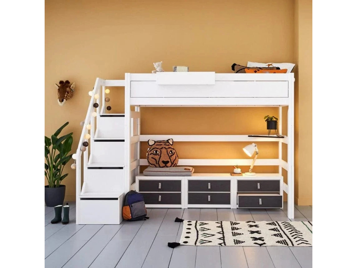 High Sleeper Bed 177 cm with Staircase