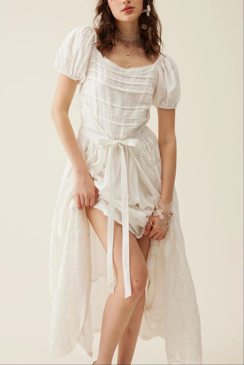 Amelia Wrapped Linen Dress