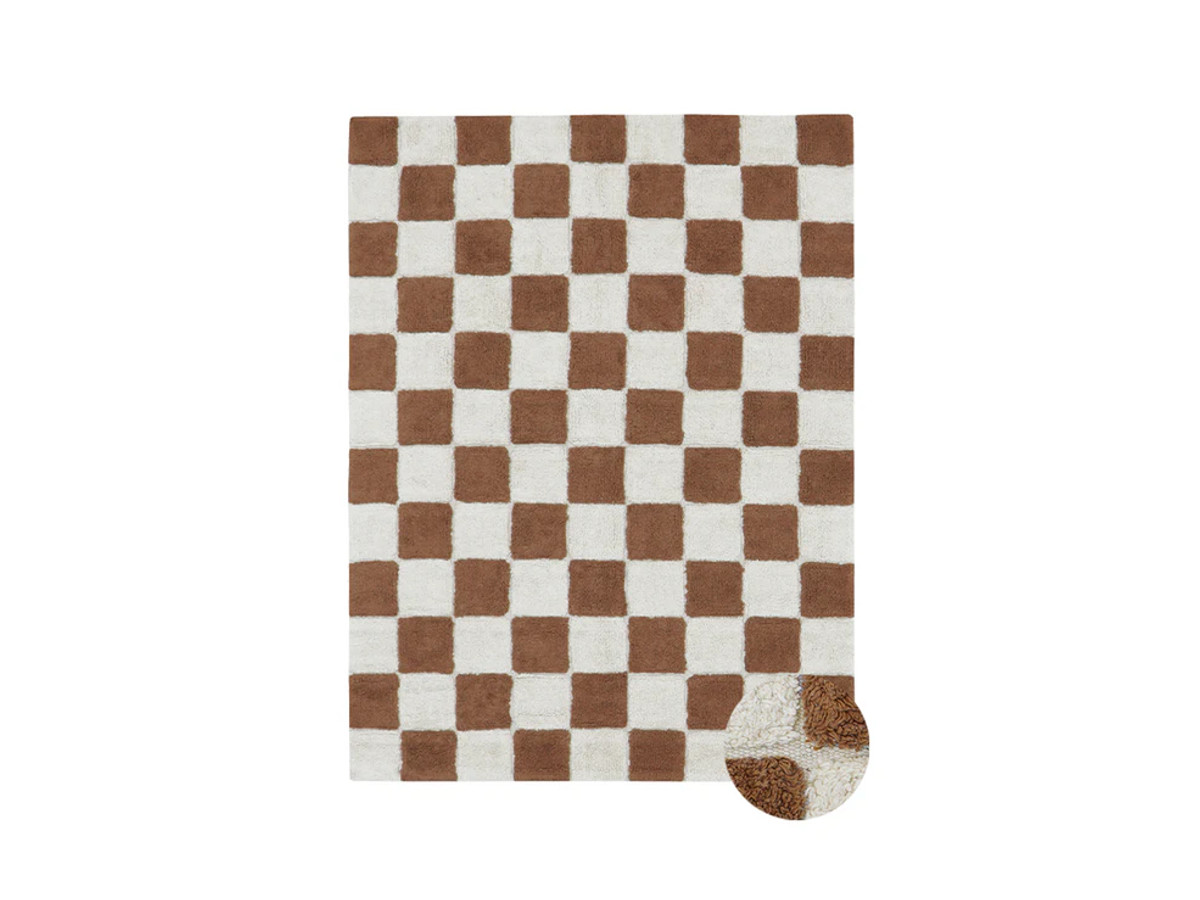 Washable Rug Kitchen Tiles Toffee