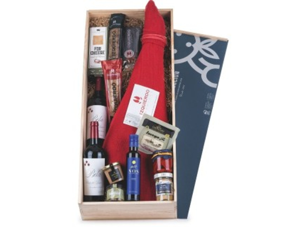 Cesta de Navidad con jamón ibérico 413
