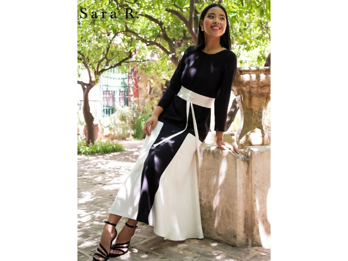 Vestido bicolor Sara Ruiz