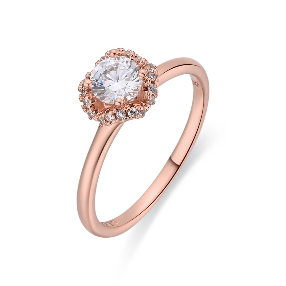 Anillo Torjar acabado oro rosa 18k