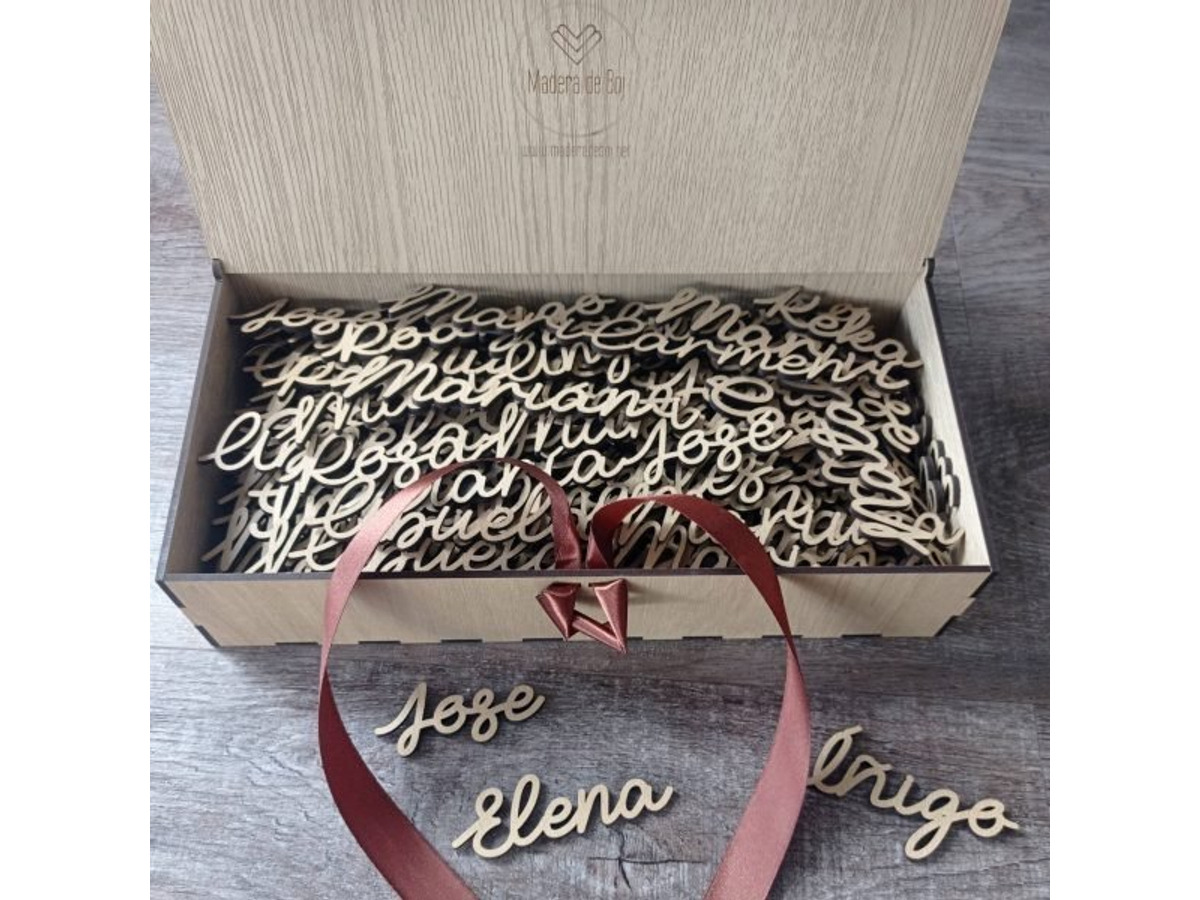 Marcasitios con nombre personalizado para boda