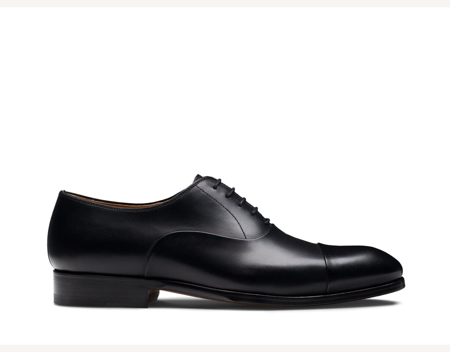 Naxos Black Leather Dress Shoes