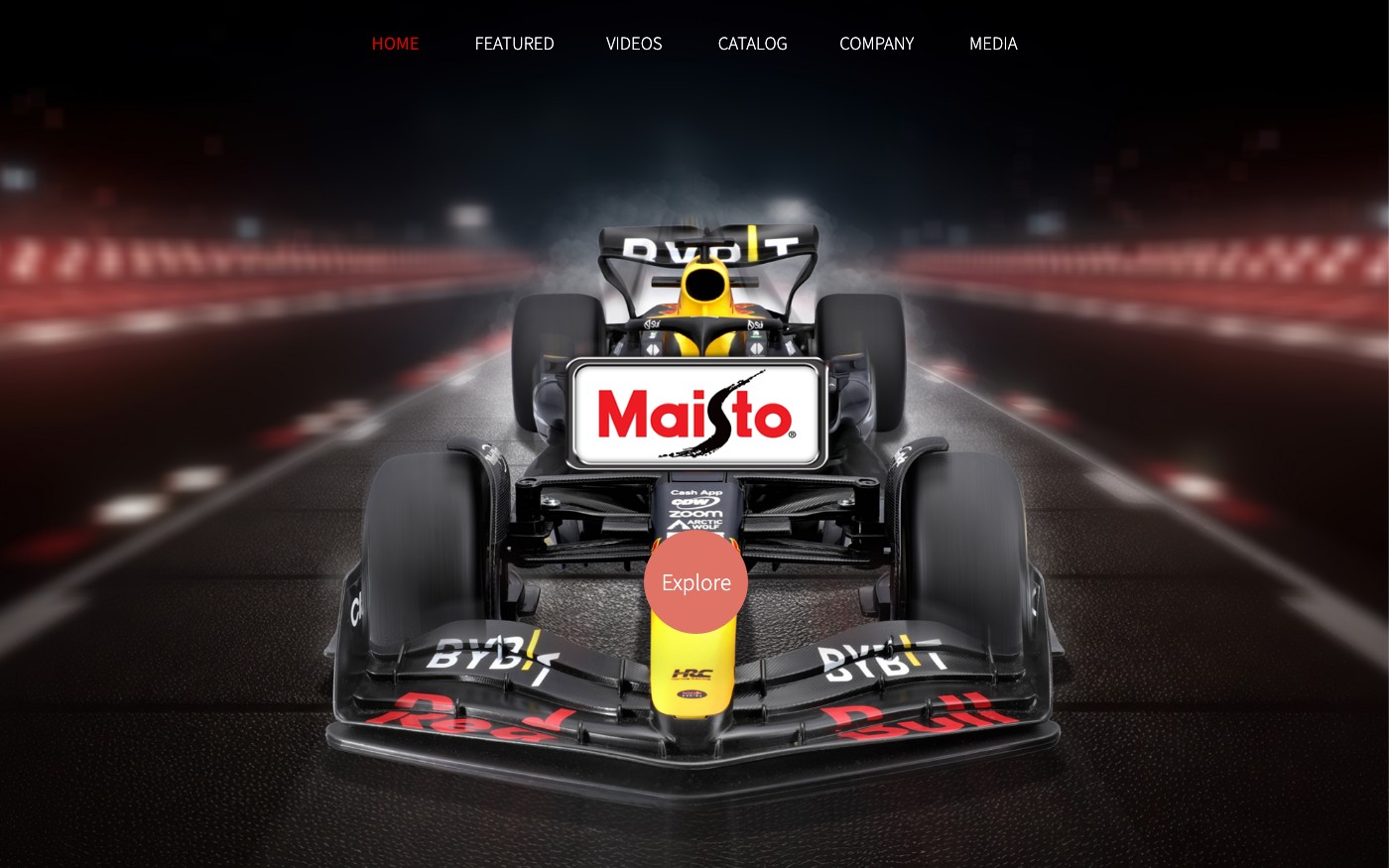 Captura limpia de la home oficial de Maisto