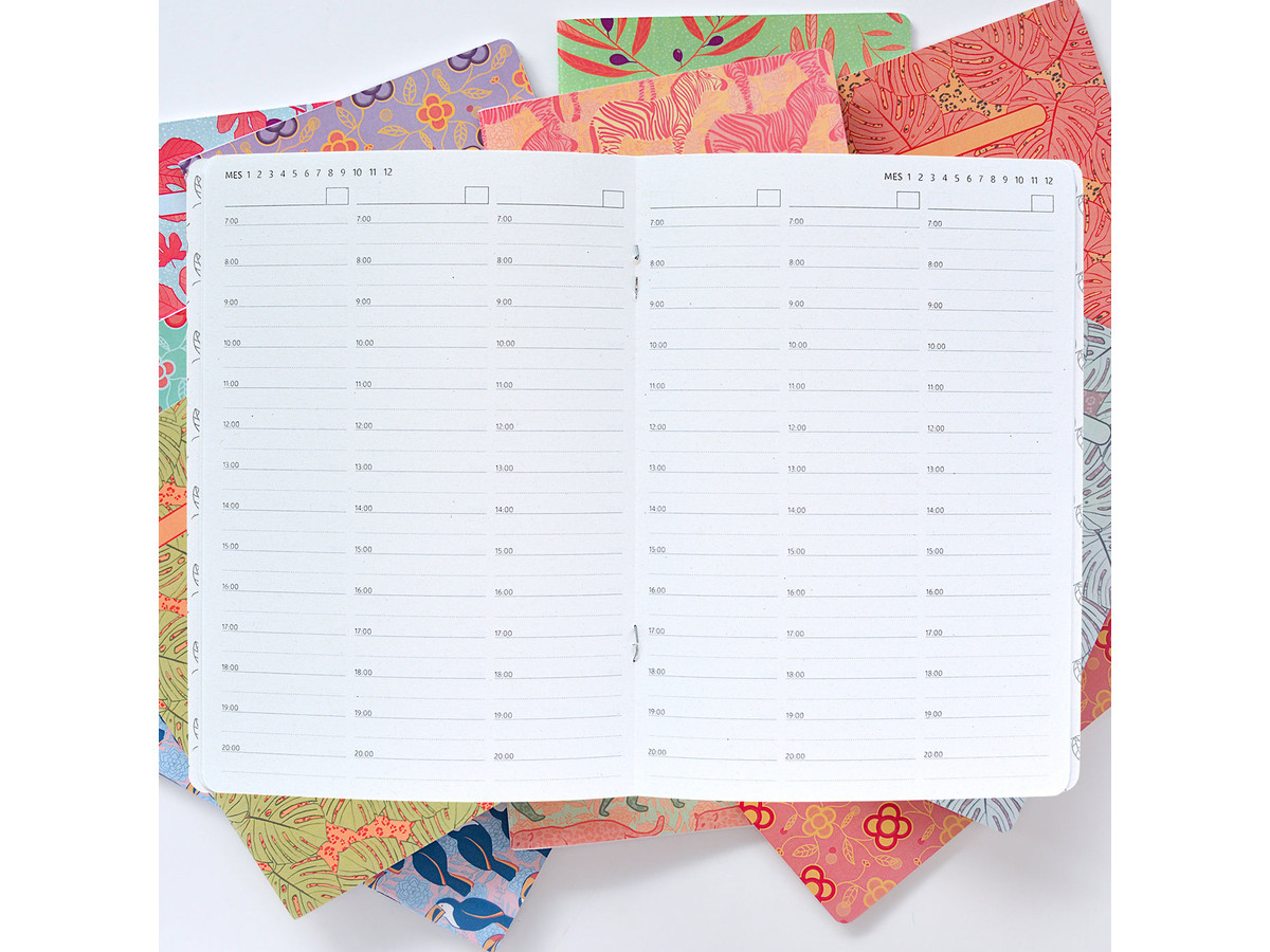 Planner semanal con horarios A5