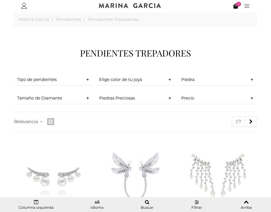 Pendientes trepadores