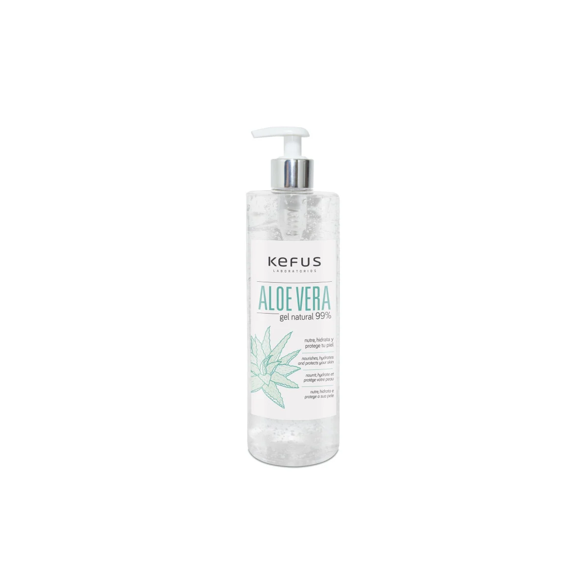 Gel aloe vera 500 ml (natural) | Distribuidor oficial de Kefus