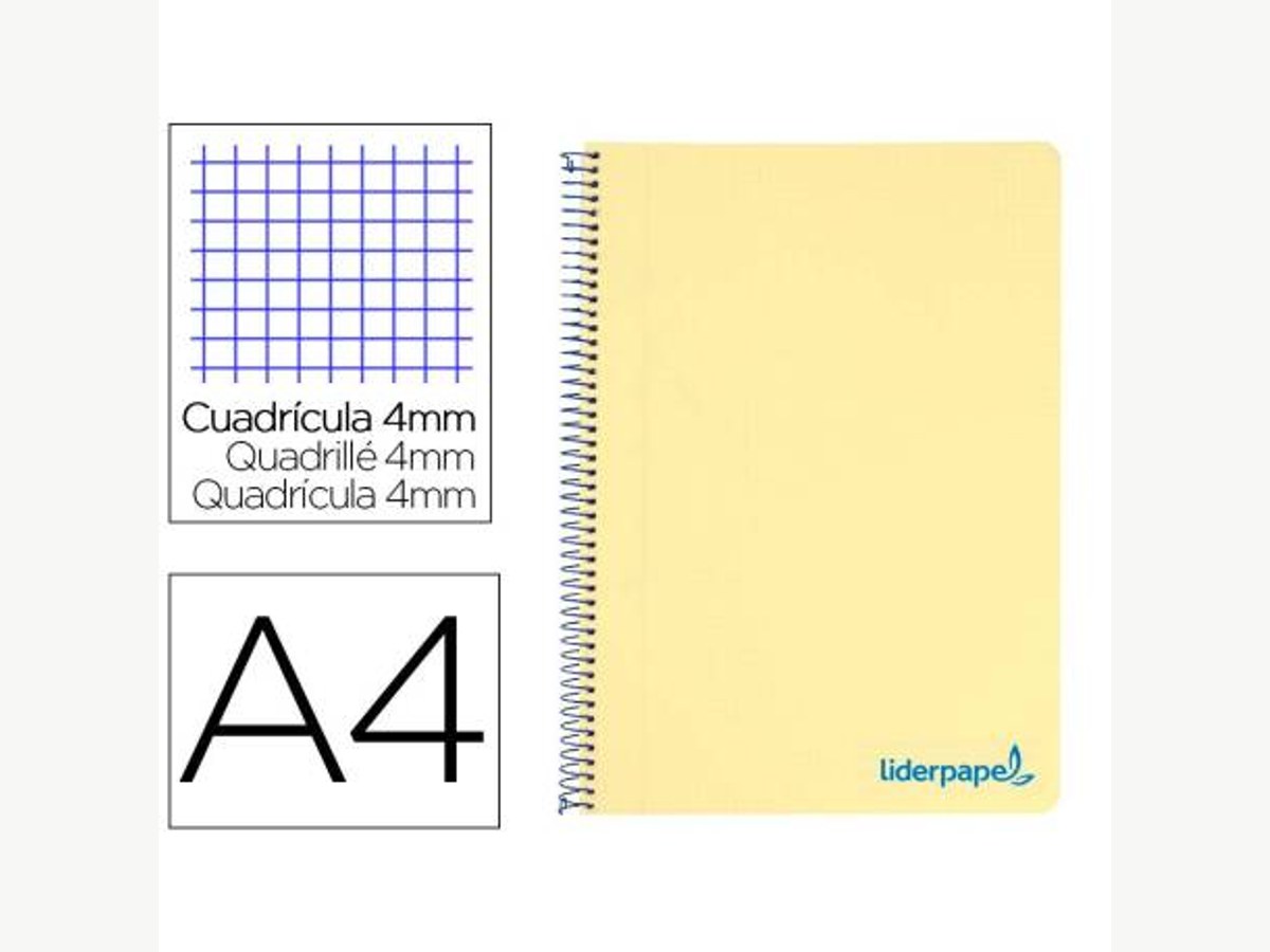 Bloc Liderpapel Wonder A4 cuadrícula 4 mm
