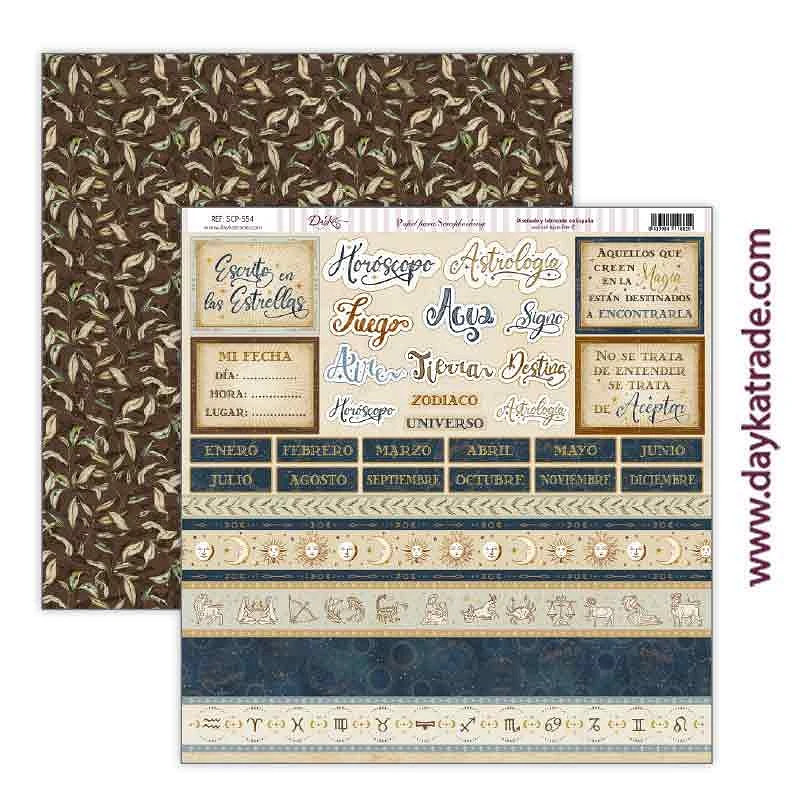 Papel de scrap colección Escrito en las estrellas 2