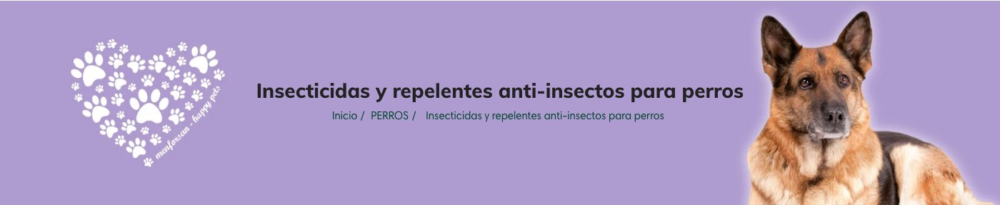 Insecticidas y repelentes anti-insectos para perros