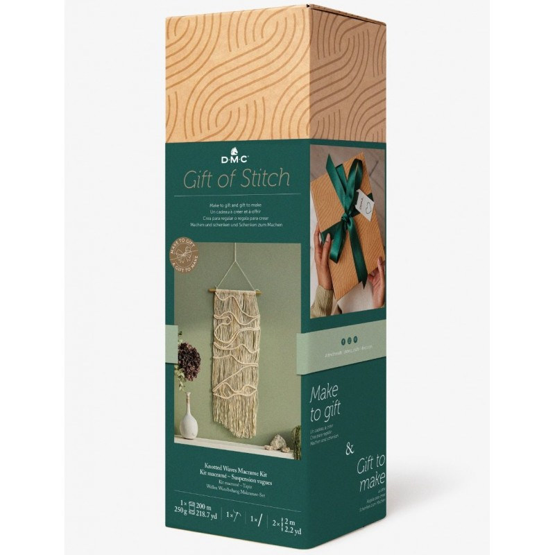 Kit Macramé DMC Tapiz Olas de Nudos