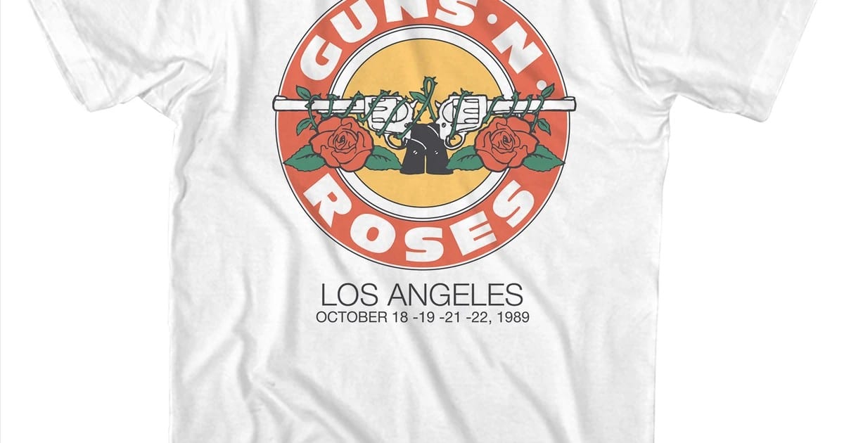 Guns N' Roses T-Shirt | LA Bullet Design Guns N' Roses Shirt