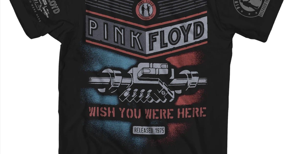 Pink Floyd T-Shirt | 1975 Released Wish You Were Here Pink Floyd T-Shirt