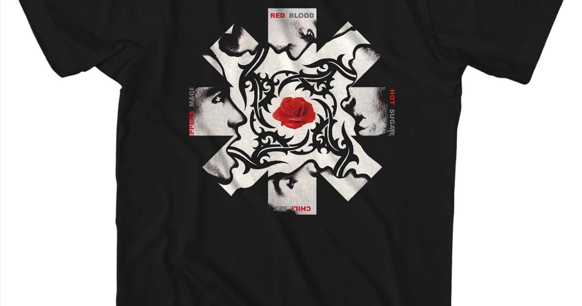 Red Hot Chili Peppers T-Shirt | Blood Sugar Sex Magik Album Art Asterisk Red Hot Chili Peppers Shirt