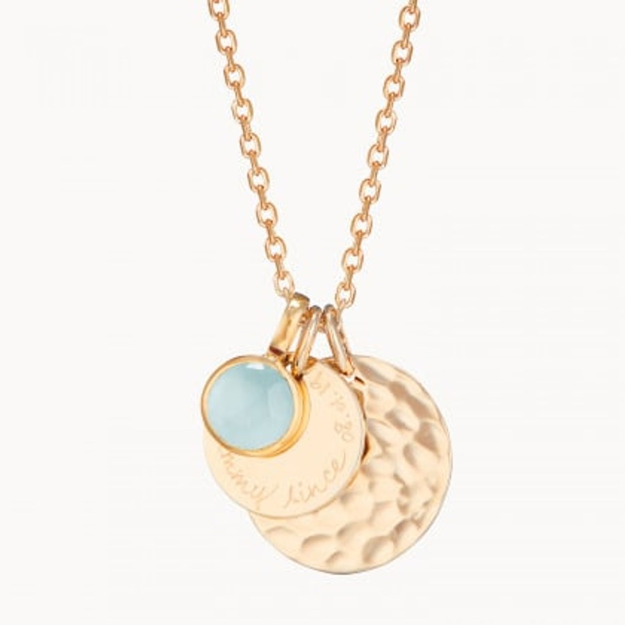 Collar duo de medallas y piedra