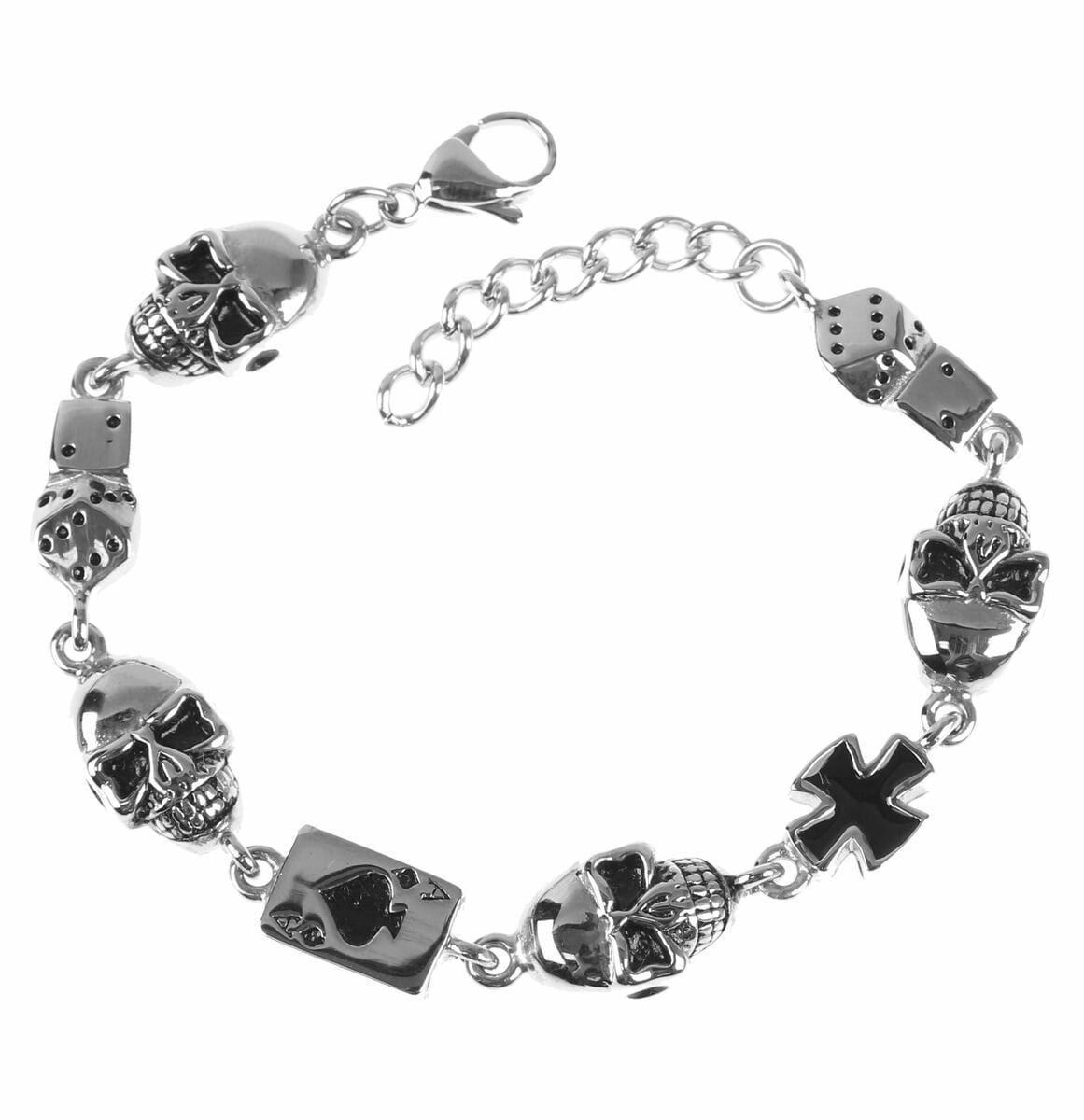 Pulsera ETNOX - Gambling Skull - SA510