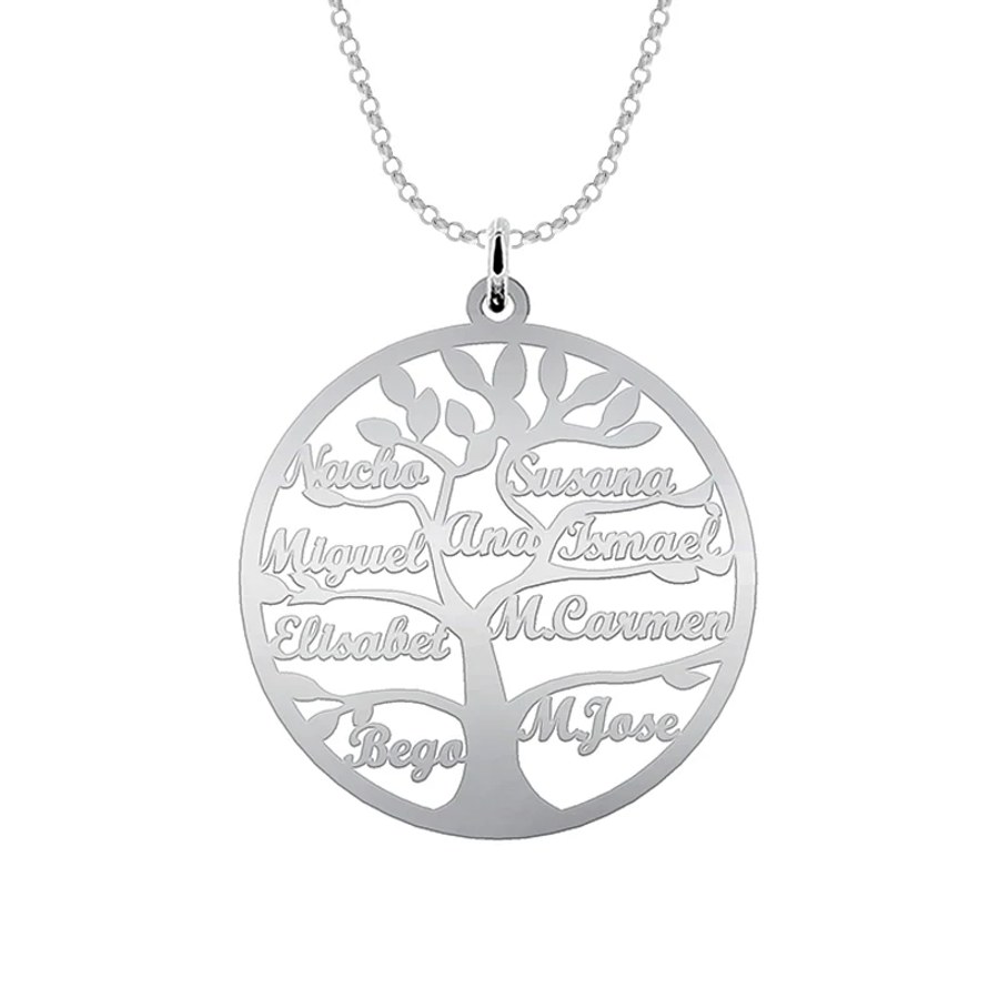 Collar arbol de la vida hasta 9 nombres