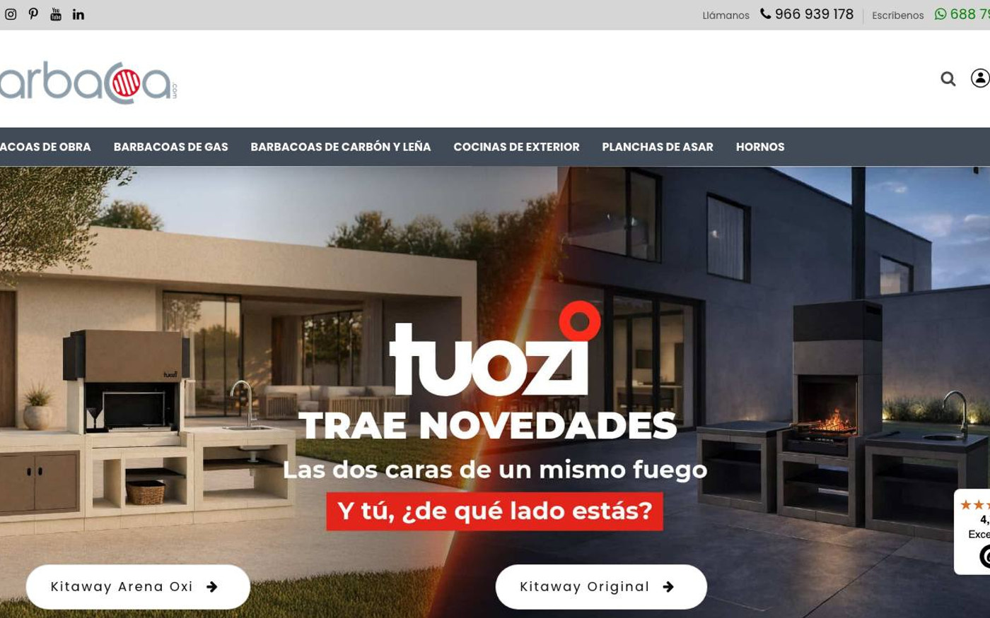 Captura limpia de la home oficial de MiBarbacoa