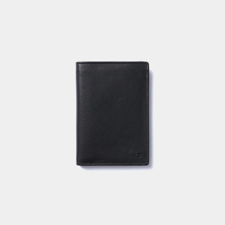 Cartera con tarjetero en piel de vacuno