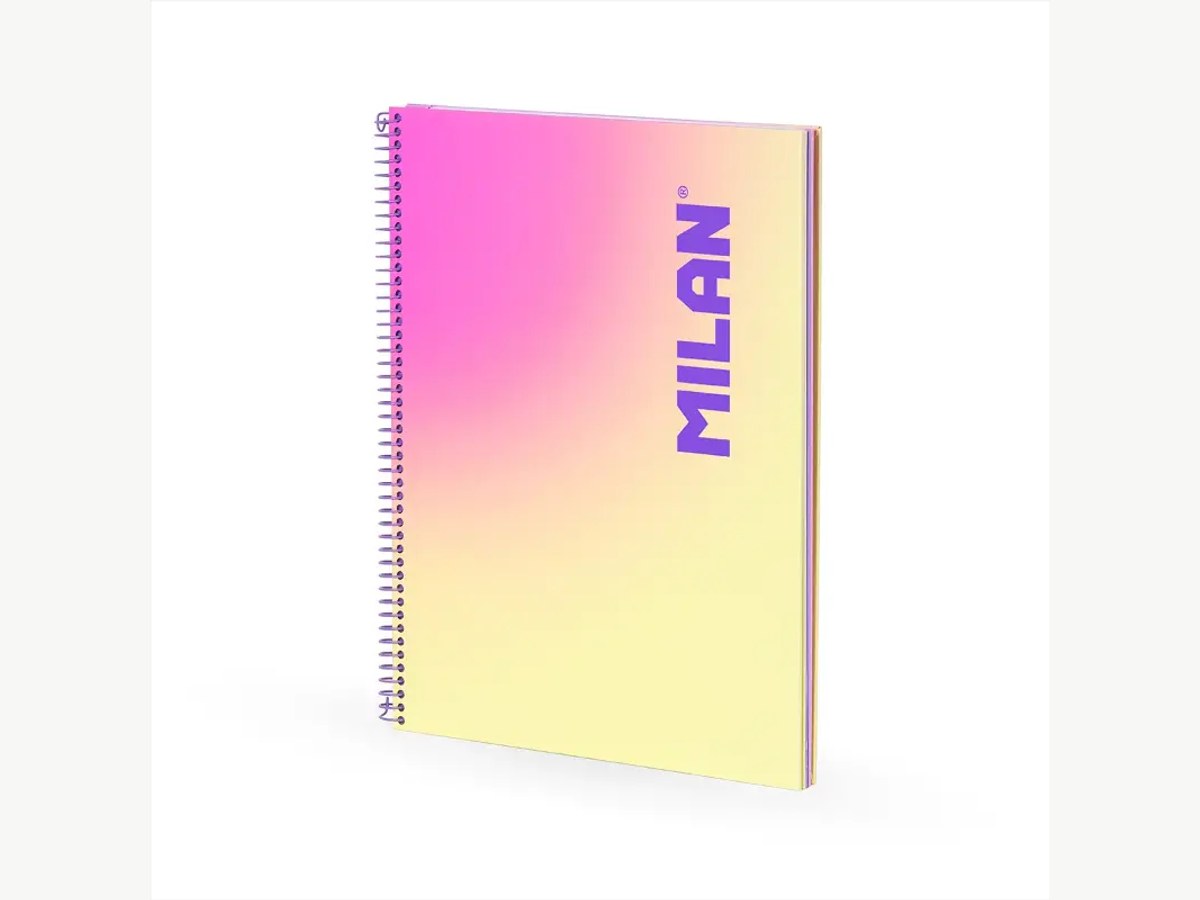 Cuaderno A4 espiral Sunset 90 amarillo