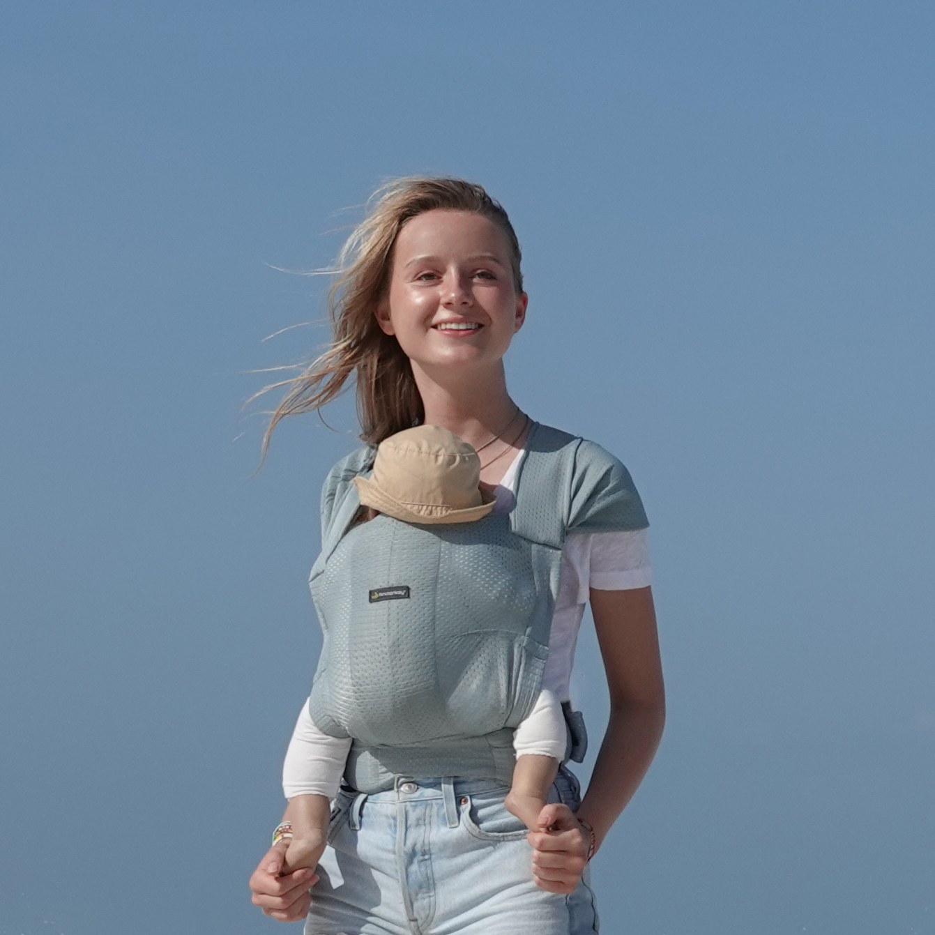 MiniMonkey Baby Carrier Light Green