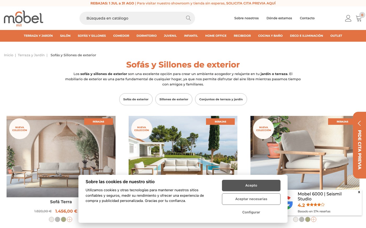Sofás y Sillones de exterior