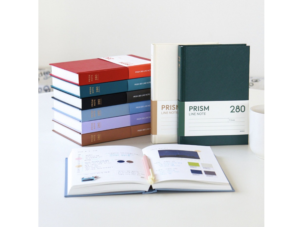 Prism B6 280p Hardcover Lined Notebook v3